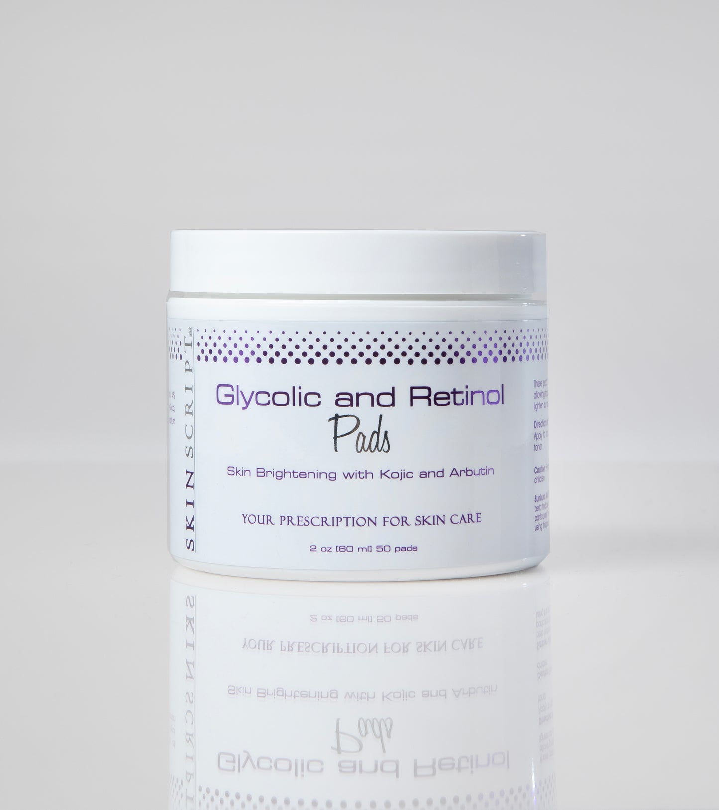 Skin Script Glycolic and Retinol Pads 2.0oz